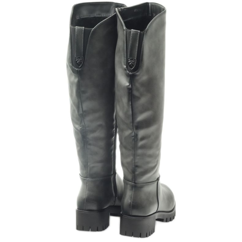 M.Daszyński Stövlar med tjock botten Daszyński MR1813 grå 4