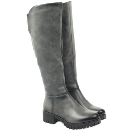 M.Daszyński Stövlar med tjock botten Daszyński MR1813 grå 3