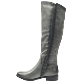 M.Daszyński Stövlar Officers Daszyński SA131 grå 2