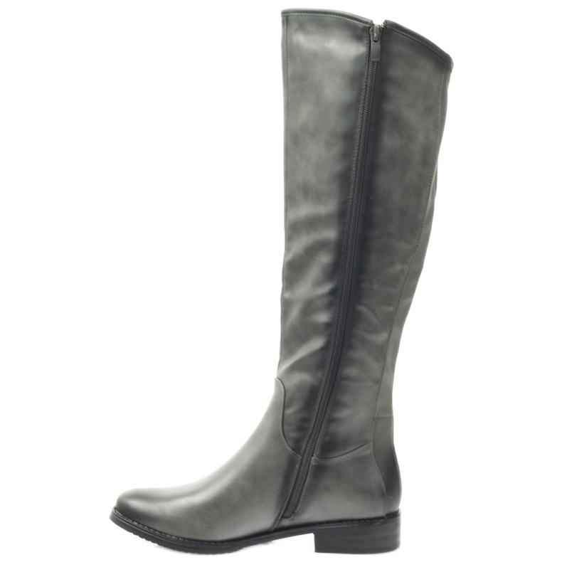 M.Daszyński Stövlar Officers Daszyński SA131 grå 2