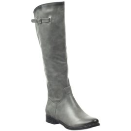 M.Daszyński Stövlar Officers Daszyński SA131 grå 1