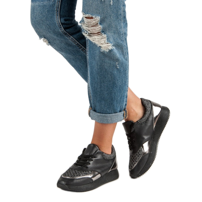 Trendiga sneakers svart 1
