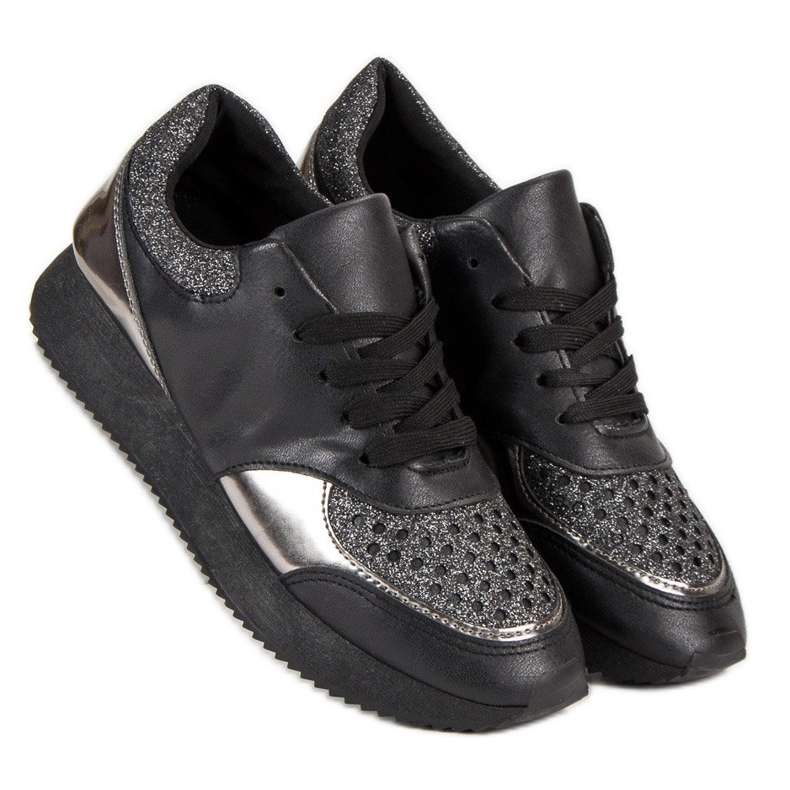 Trendiga sneakers svart 2