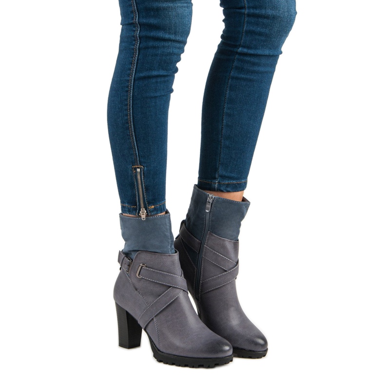 Sixth Sense Trendiga stövlar på stolpen grå 2