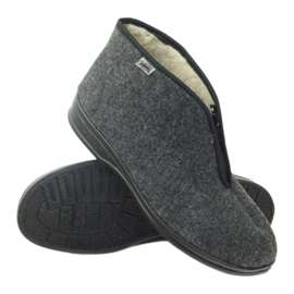 Befado herrskor varma tofflor 100M047 grå 2