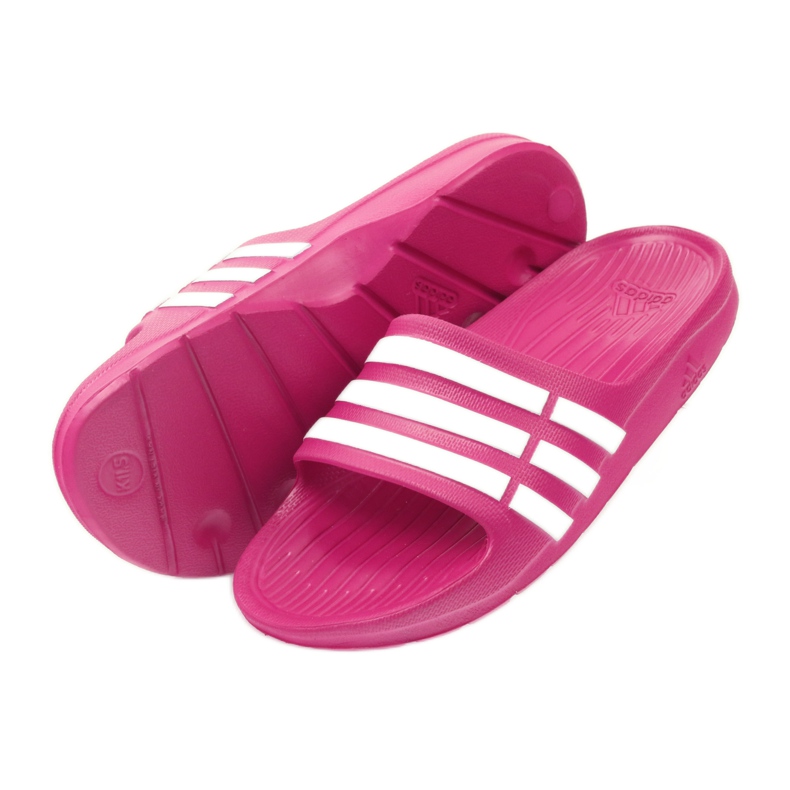 Adidas Duramo Slide K Jr G06797 tofflor vit rosa 4