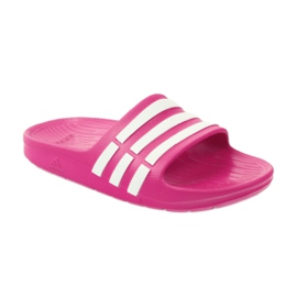 Adidas Duramo Slide K Jr G06797 tofflor vit rosa 1