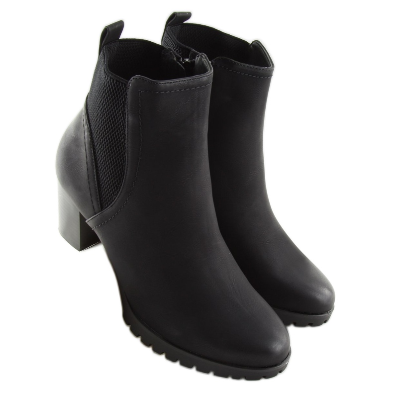 Svarta höga klackar 6697 Svart 2