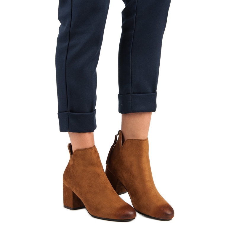 Vinceza Högklackade stövlar i mocka brun 1