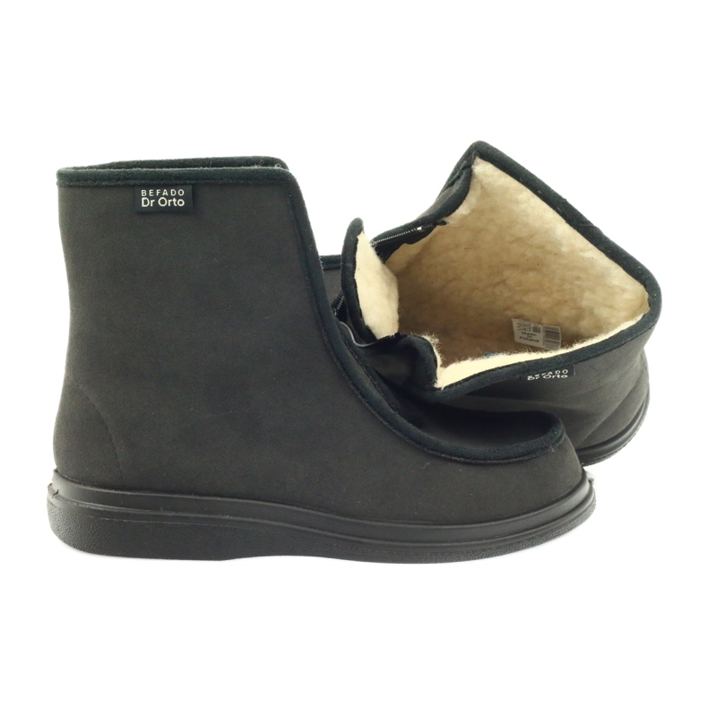 Befado hälsoskor, varma tofflor Dr.Orto 996M008 grå 3