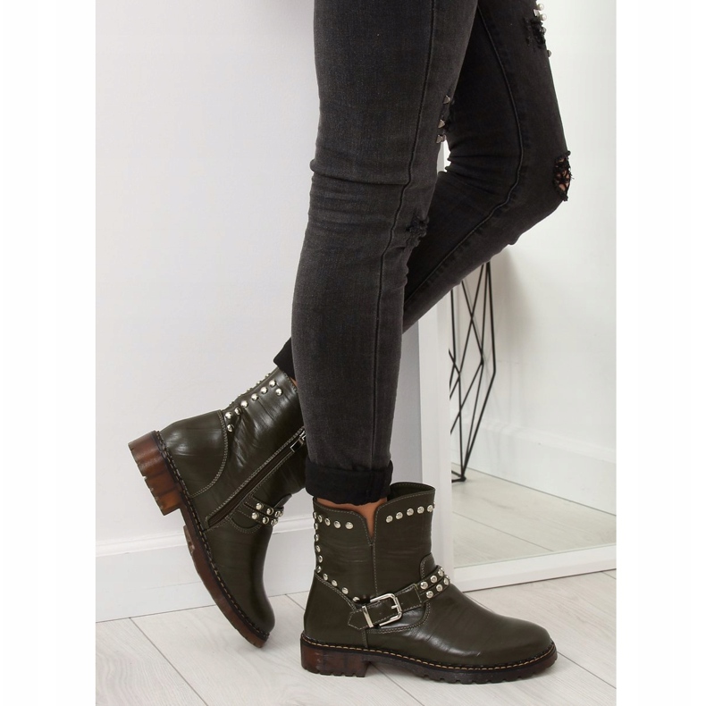 Gröna militärstövlar A-30 Green 1