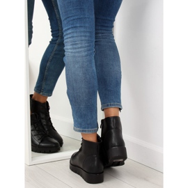 Svarta snörskor 6707-1 svart 2