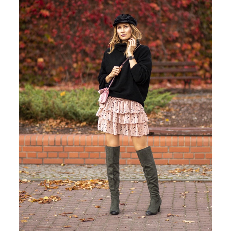 VINCEZA högklackade stövlar grön 1