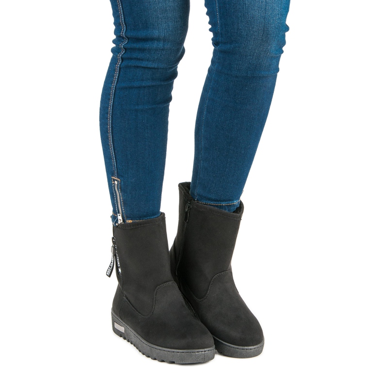 Mckeylor Varma mocka stövlar svart 1