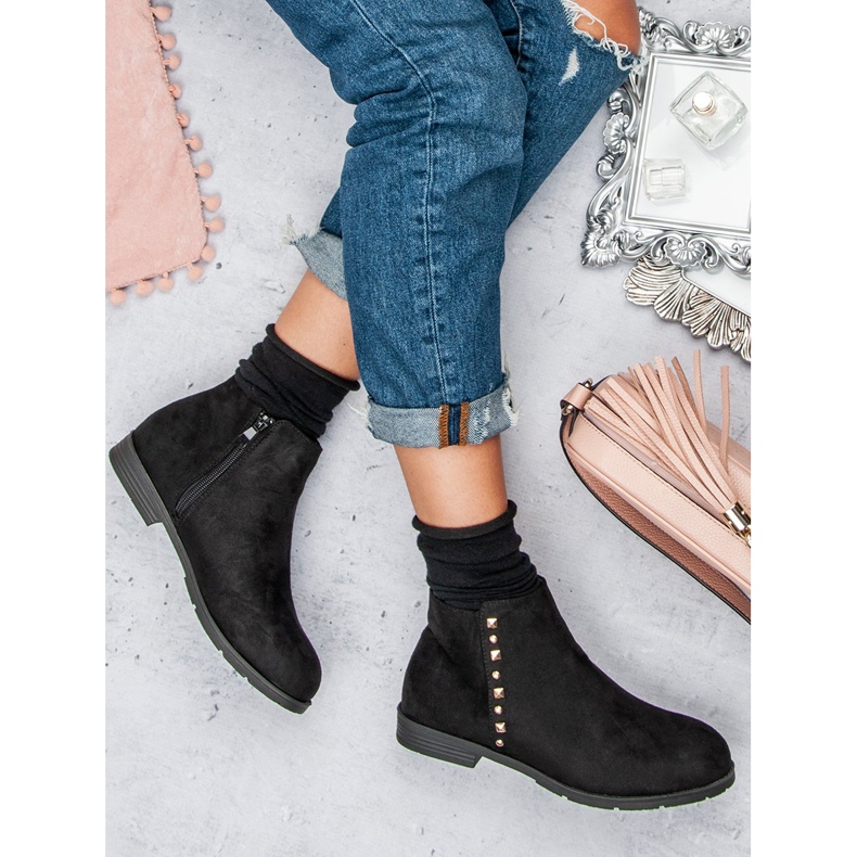 Seastar Låga stövlar för kvinnor svart 2