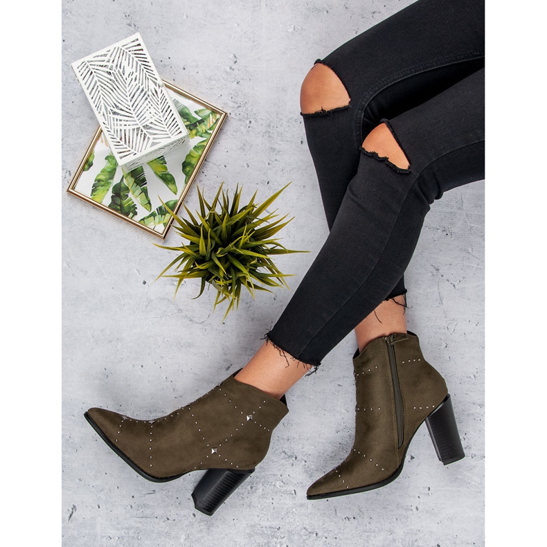 Kylie Kaki mocka stövlar mångfärgad grön 1