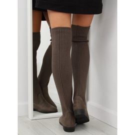 Bruna musketeerstövlar BM102 khaki 2