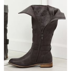 Grå ridstövlar för kvinnor 439-PG Grå 2