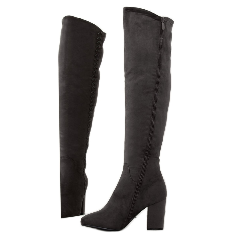 Gråklackade stövlar BH133-HB Grå 1