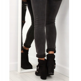 Svarta YL56 Svarta högklackade stövlar 1