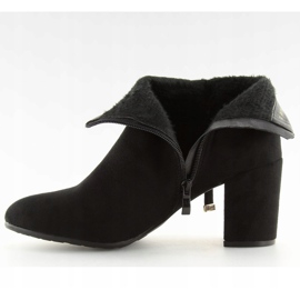 Svarta YL56 Svarta högklackade stövlar 2