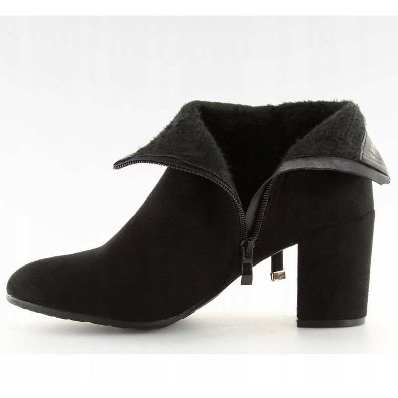 Svarta YL56 Svarta högklackade stövlar 2