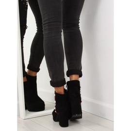 Svarta YQ208 Svarta plattformsstövlar 1