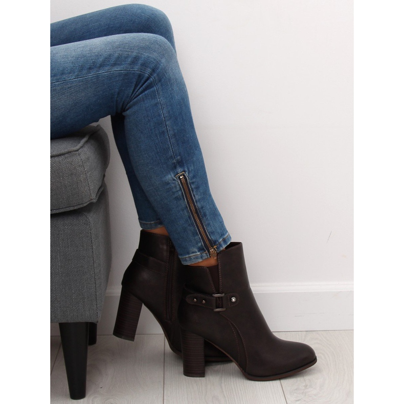 Bruna höga klackar 3974 Brun 1