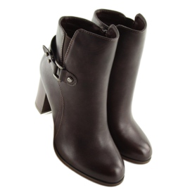 Bruna höga klackar 3974 Brun 2