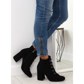 Svarta OM-15 svarta högklackade stövlar 2