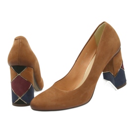 Espinto formella pumpar röda pumpar på en dekorativ stolpe brun 5