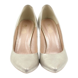 Espinto metallpumpar på złote 456/72 häl gyllene 3