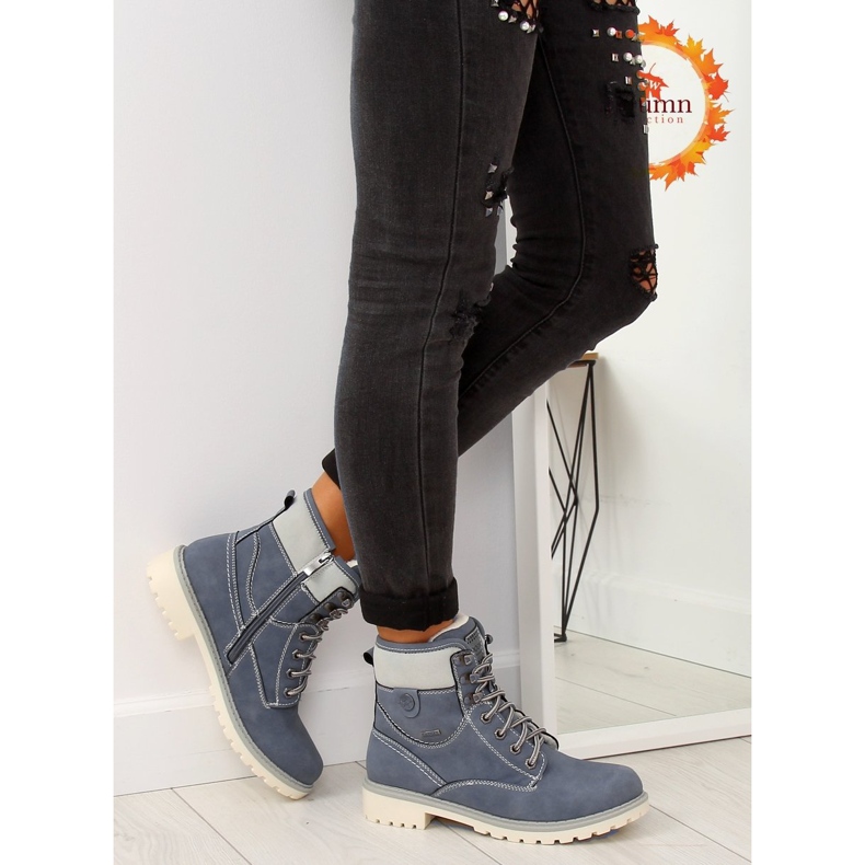 Isolerade blå timmer stockar GD-TL01 blå 1