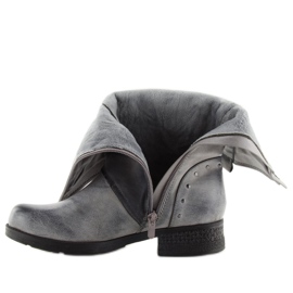 Grå militärstövlar GD-ZN78 Grå 2