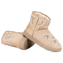 Trendiga beige snöskor 1