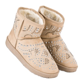 Trendiga beige snöskor 2