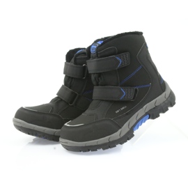 American Club Amerikanska stövlar vinterstövlar med ett 3123 -membran svart blå 4