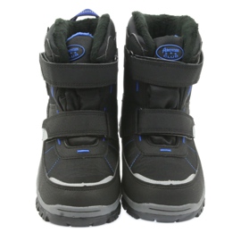 American Club Amerikanska stövlar vinterstövlar med ett membran av 1122 svart blå 4