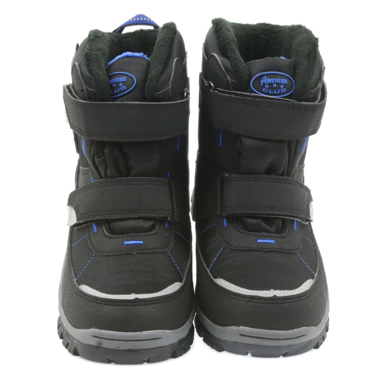 American Club Amerikanska stövlar vinterstövlar med ett membran av 1122 svart blå 4