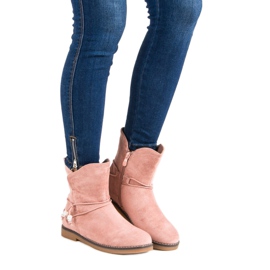 Bekväma höststövlar rosa 1