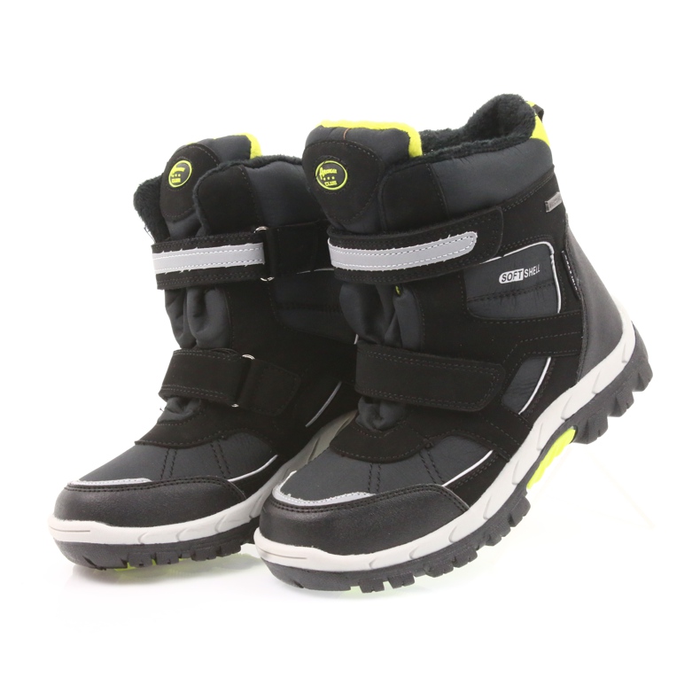 American Club Stövlar med membran amerikansk 1813 svart grön 4