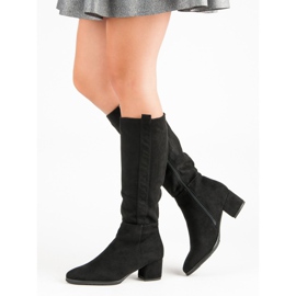 Filippo Klassiska stövlar i mocka svart 2