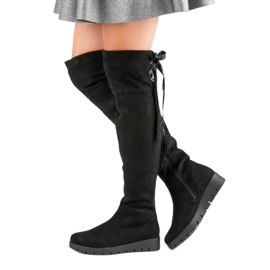 Filippo Mocka Platform stövlar svart 2