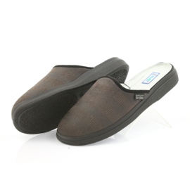 Befado herrskor tofflor hälsa tofflor 125m012 svart brun 4