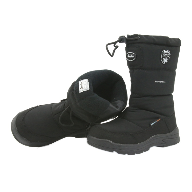 American Club Amerikanska 801SB svarta snöskor med membran 4