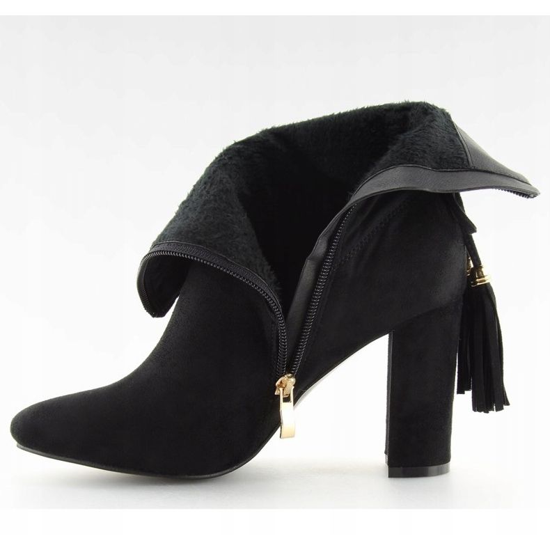 Svart FA183 Svarta höga klackar 2