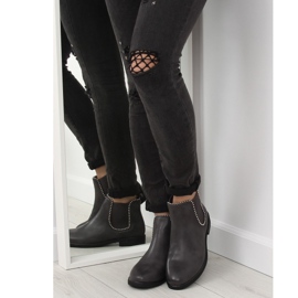 Grå Chelsea stövlar för kvinnor 1003-PA Grå 1