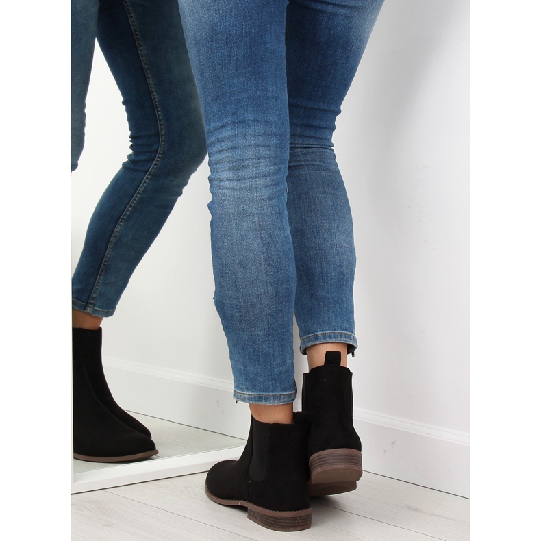 Svarta Chelsea -stövlar för kvinnor LJ111 Nero 1