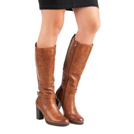 Filippo Varma stövlar på stolpen brun 2