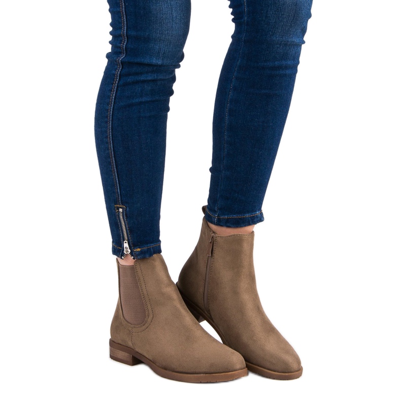 Mocka Chelsea stövlar brun 1